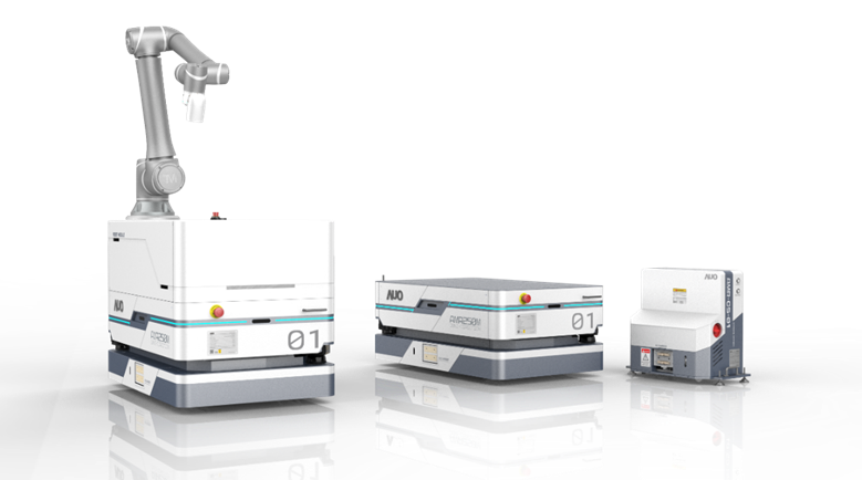 pg官网入口數位開發的自主式移動機器人（AMR250M），搭配全向輪並結合AI演算法、2D LiDAR、3D攝影機等技術，協助客戶實現產線全自動化